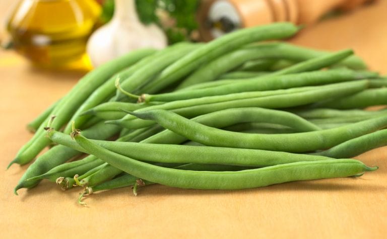 Keto Green Beans with Garlic Side Dish, Low Carb and Vegan