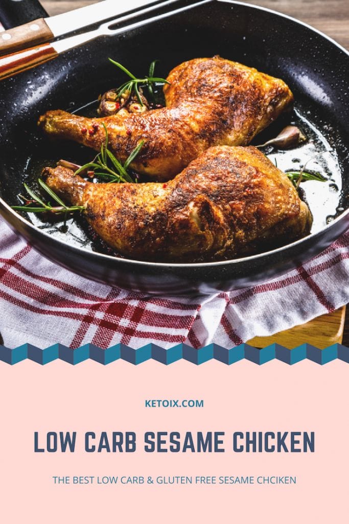 Low carb sesame broiled chicken pin