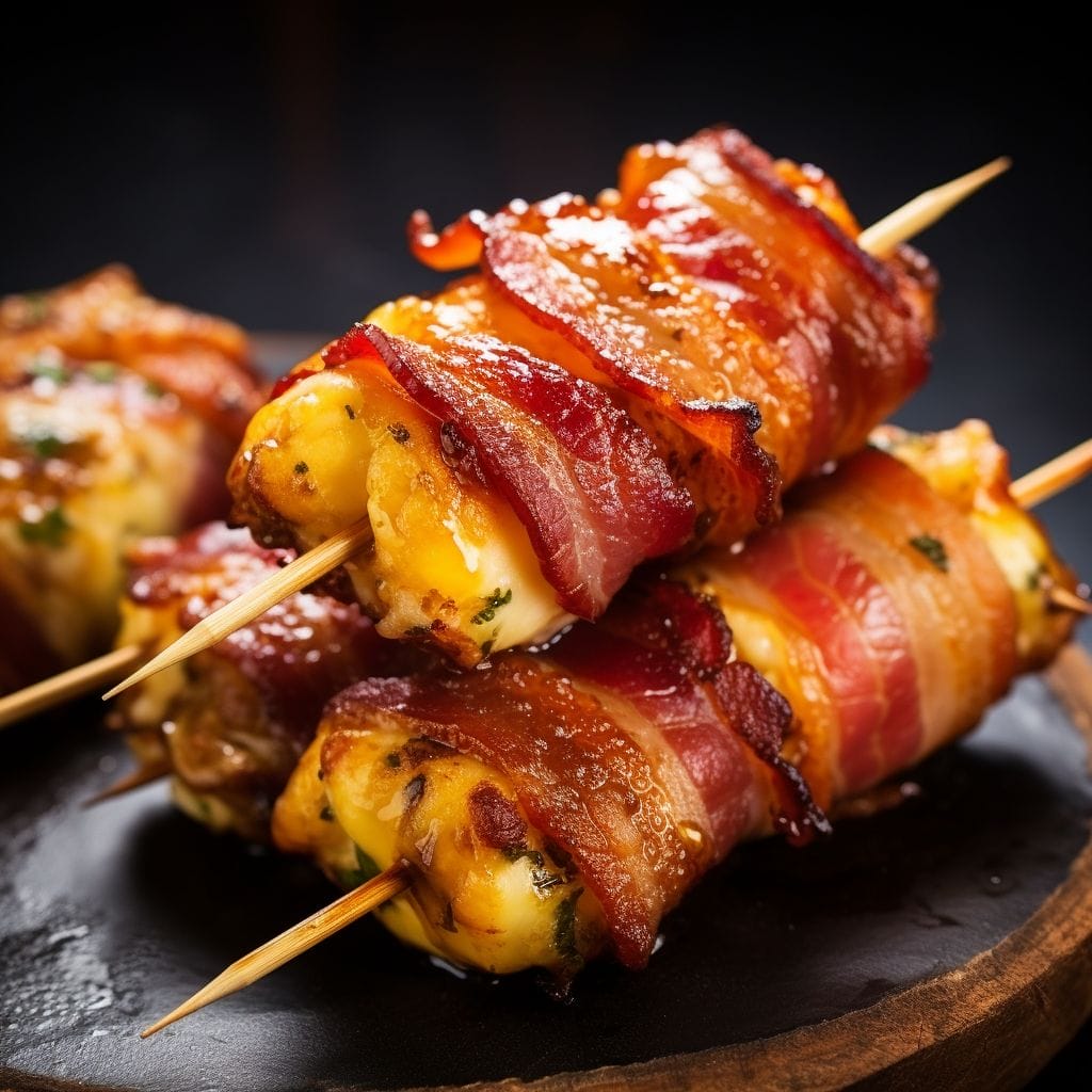 Cheese wrapped in Bacon