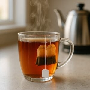 english-tea brewing